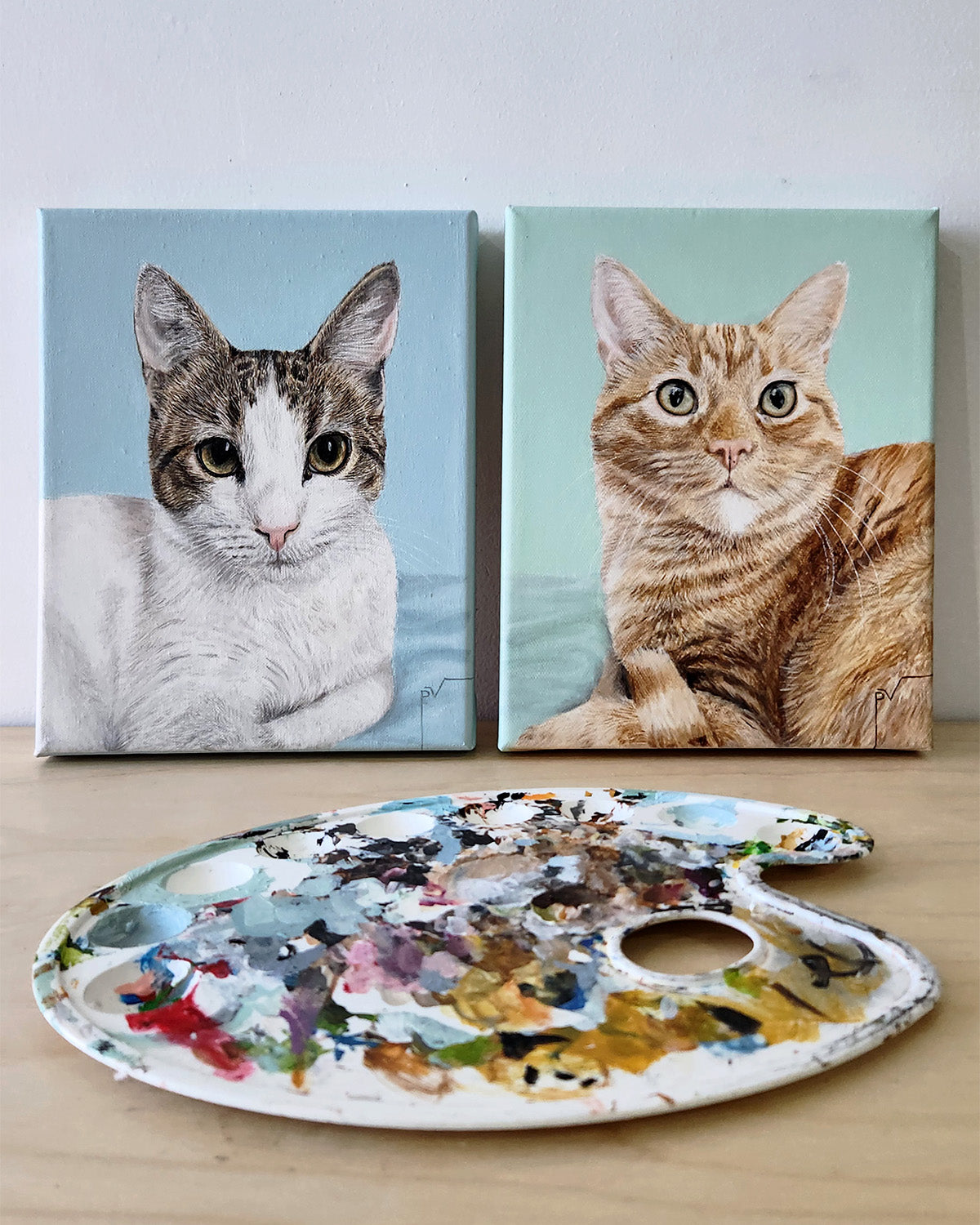 Retrato de Mascota en Bastidor