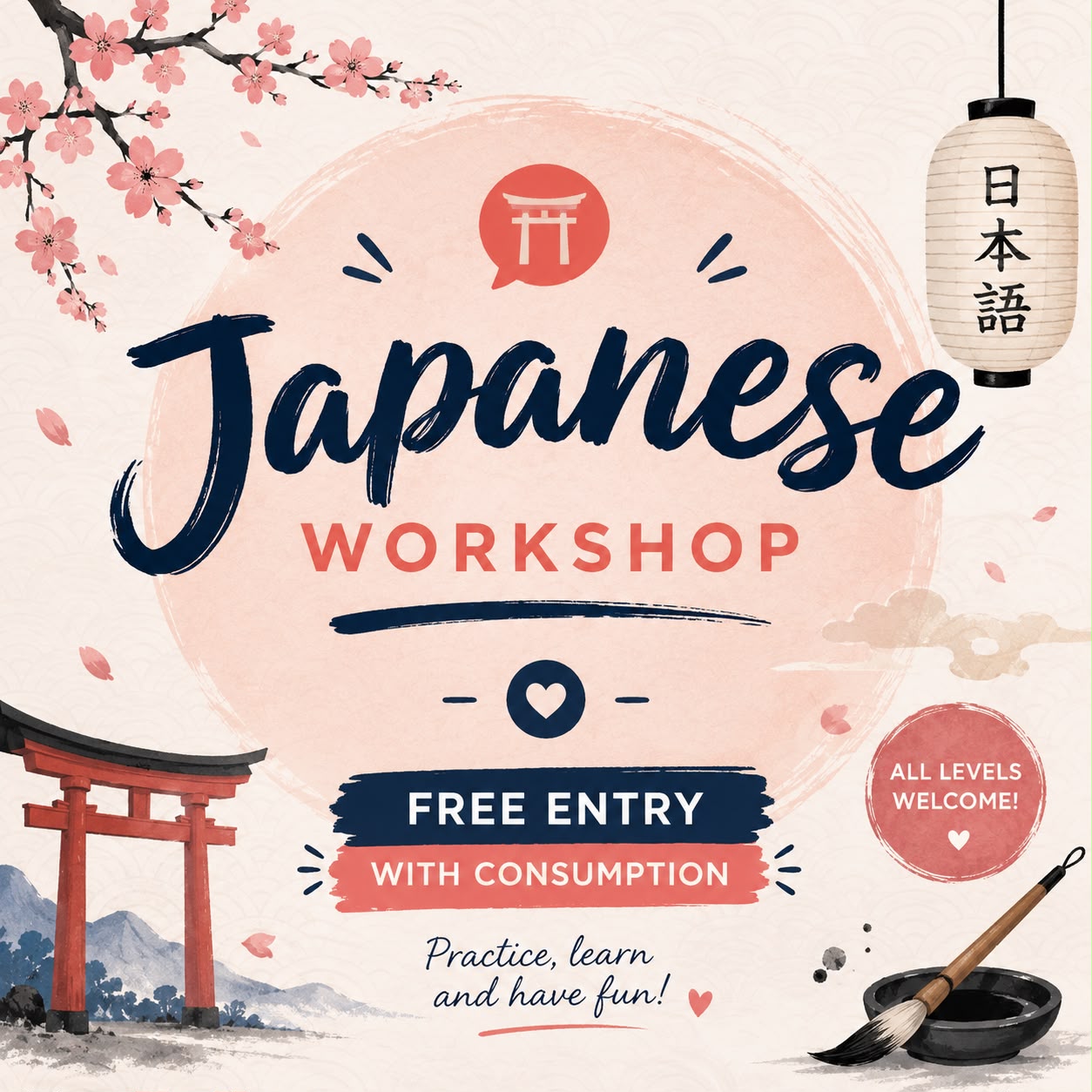 JAPANESE WORKSHOP - Santiago Speaks Cafe