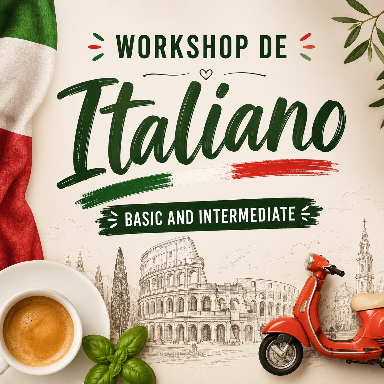 ITALIAN WORKSHOP - Santiago Speaks Cafe