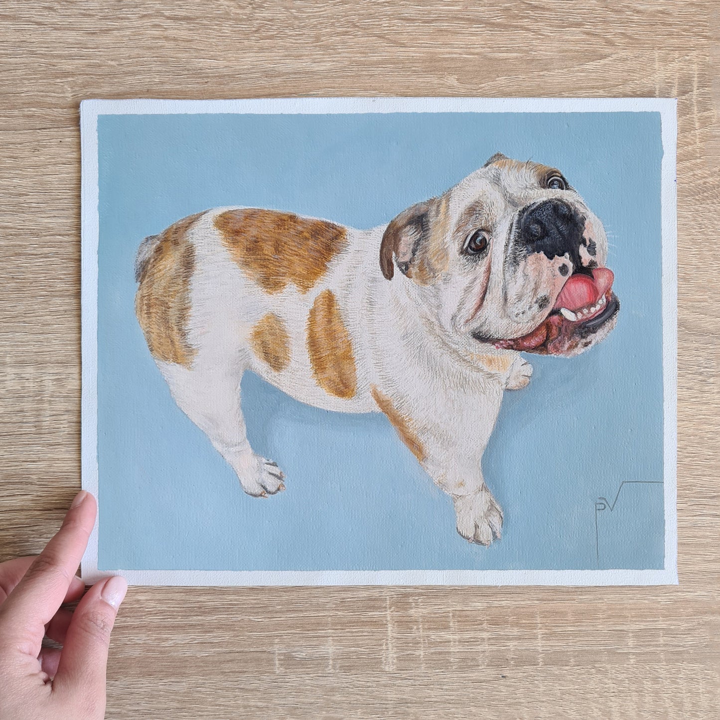 Retrato de Mascota en Tela 20cm x 25cm