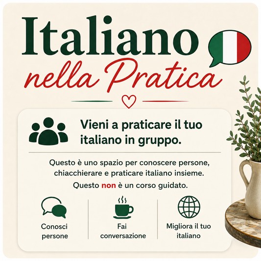 ITALIAN PRACTICE - Santiago Speaks Cafe