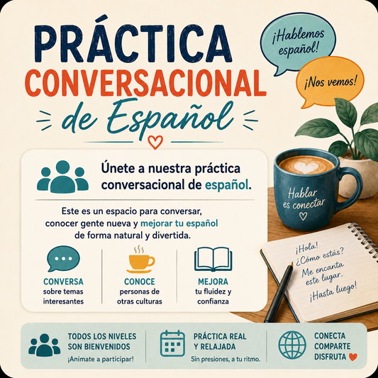 SPANISH PRACTICE - Santiago Speaks Cafe