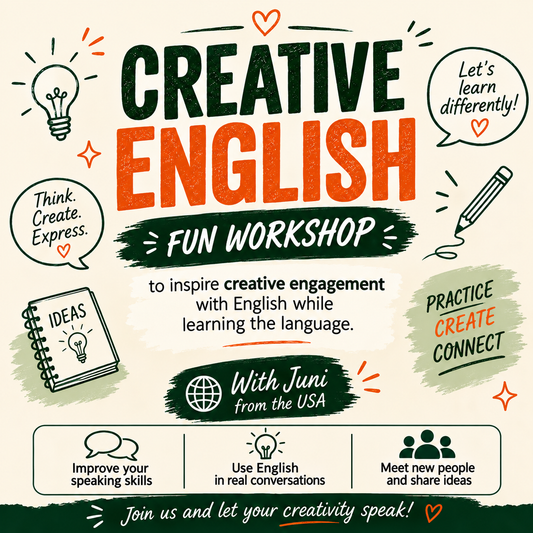 ENGLISH CREATIVE WORKSHOP - Santiago Speaks Cafe